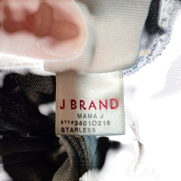J Brand Mama J Maternity Skinny Jeans Size 25 Dark Wash Denim Starless - Picture 4 of 5
